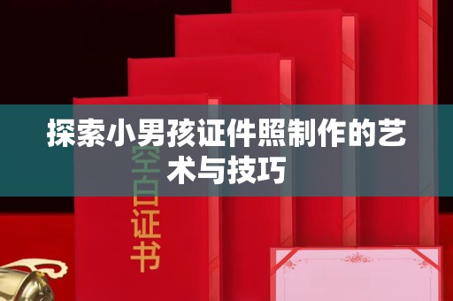 大连探索小男孩证件照制作的艺术与技巧