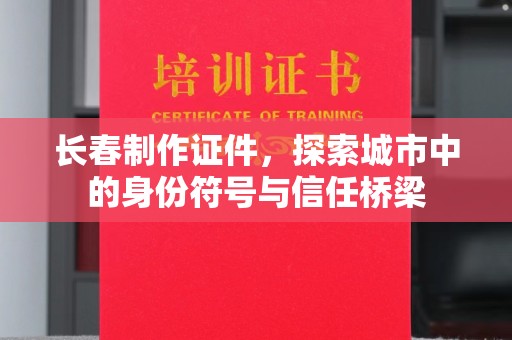 大连长春制作证件，探索城市中的身份符号与信任桥梁