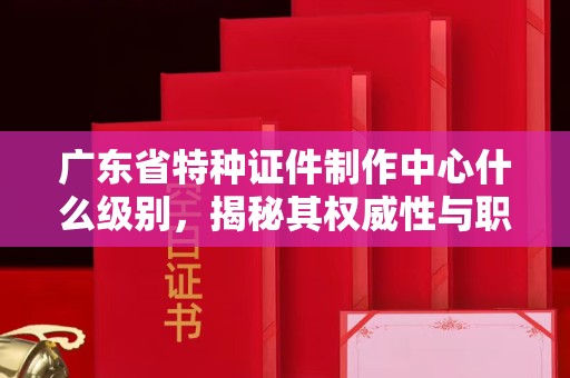 大连广东省特种证件制作中心什么级别，揭秘其权威性与职能